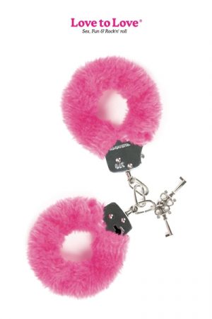 Menottes fourrure Attach me PINK
