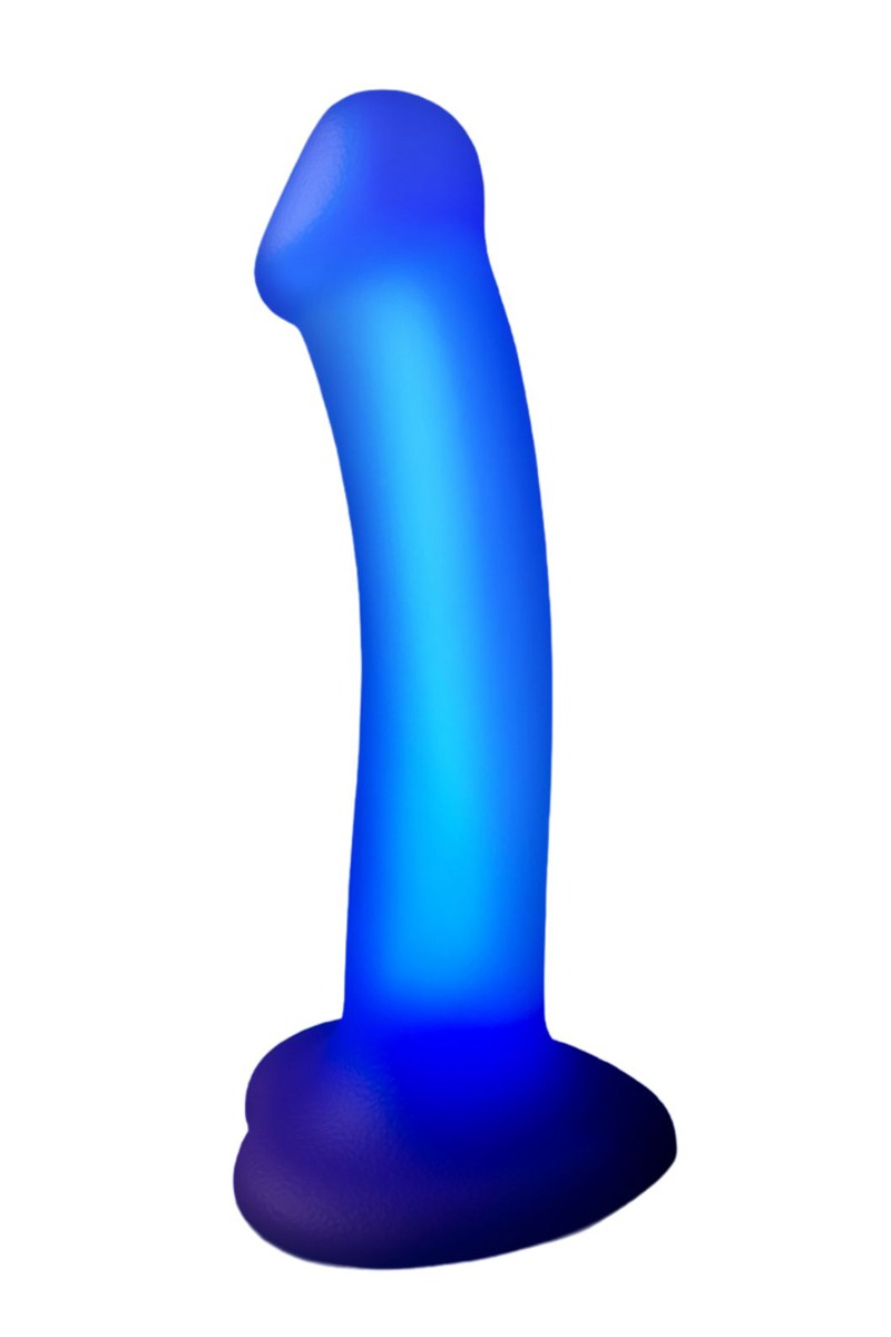 Dildo lumineux violet - Strap-On-Me