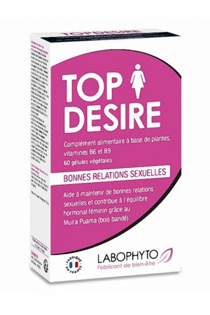 Complément aphrodisiaque Top Desire Femme (60 gélules) - Labophyto