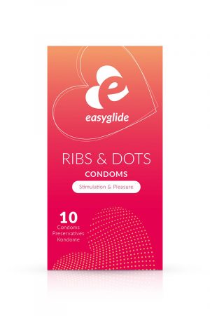 10 préservatifs Ribs and Dots - EasyGlide