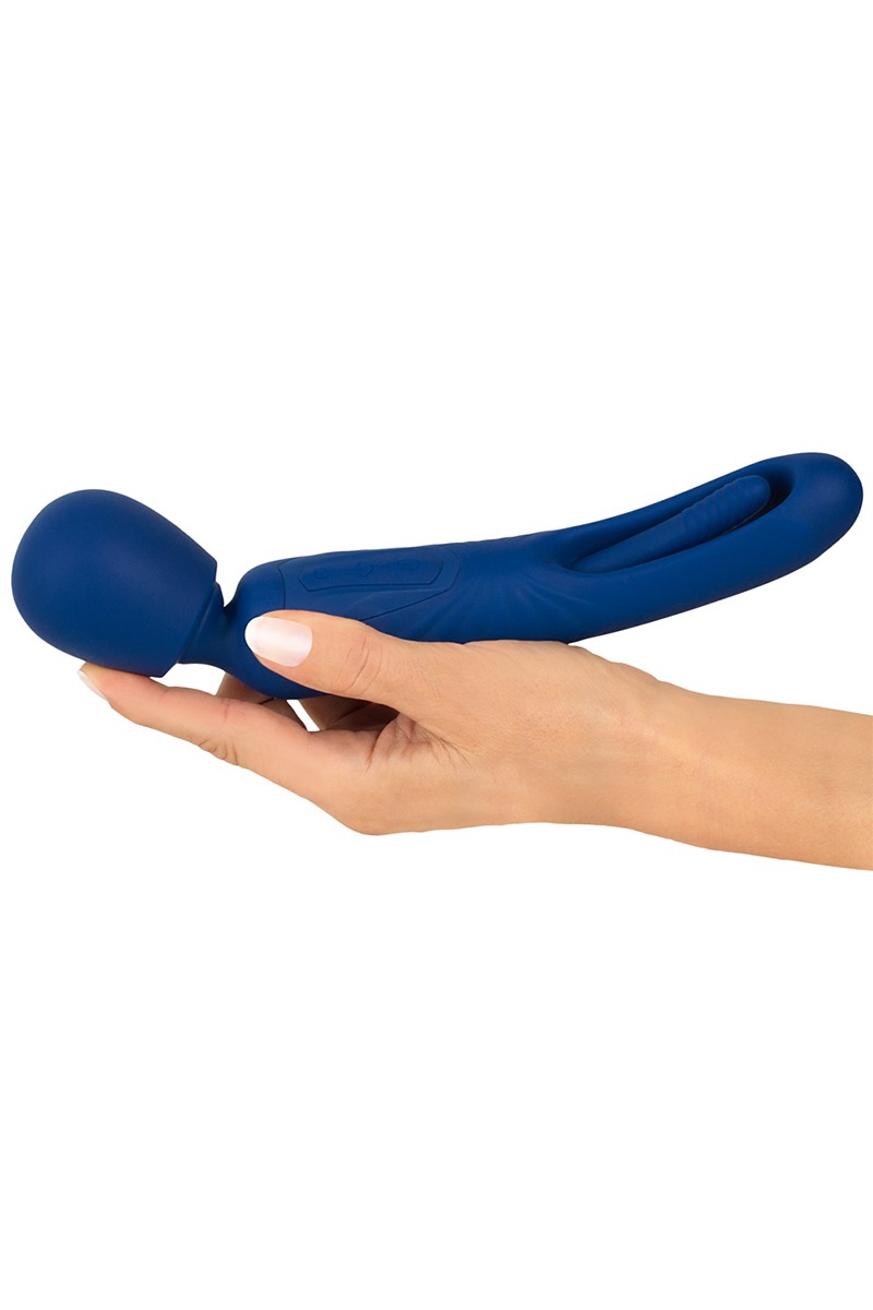 Vibro Wand réversible avec langue vibrante - Sweet Smile – Image 2