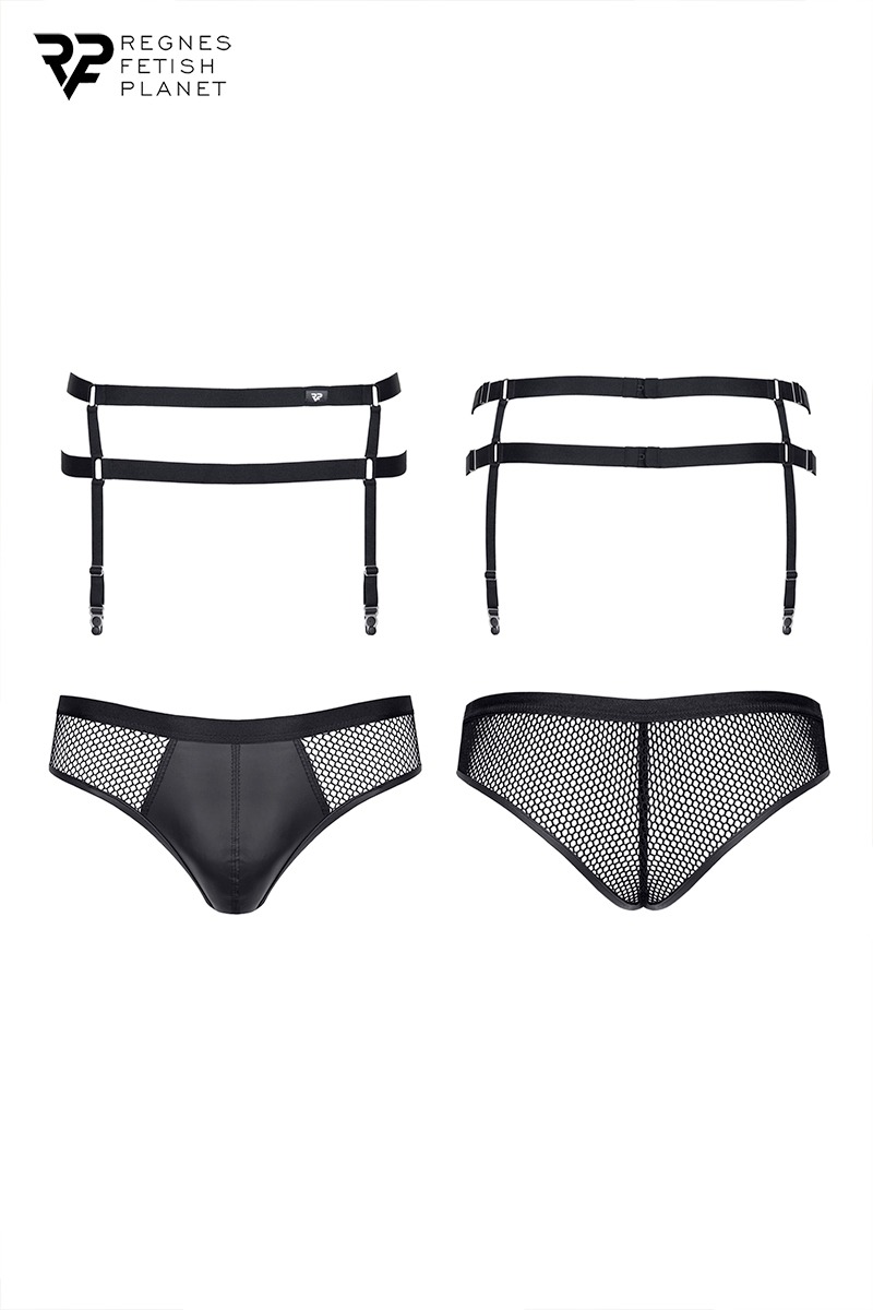 Porte-jarretelles et slip noir - Regnes – Image 2