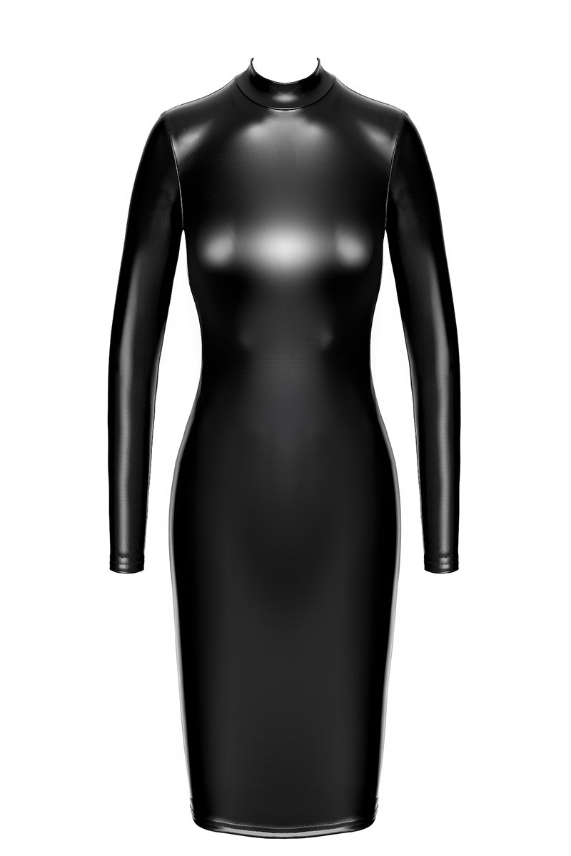Robe fuseau Crystal F371 - Noir Handmade – Image 3