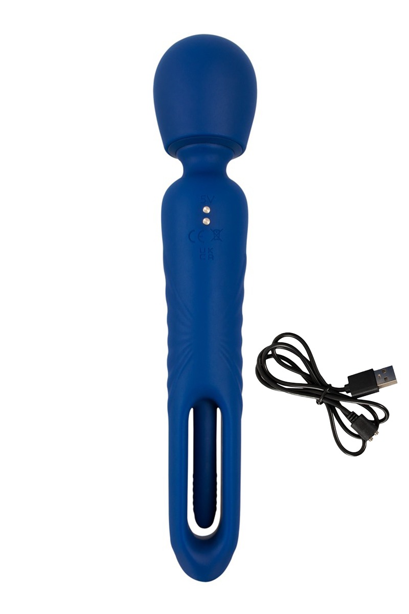 Vibro Wand réversible avec langue vibrante - Sweet Smile – Image 3