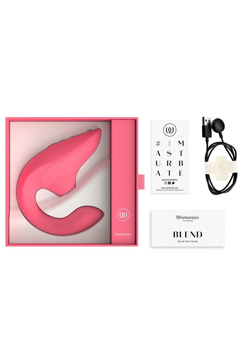 Double stimulateur Womanizer Blend rose éclatant – Image 5